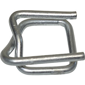 Verschlussklemmen, verzinkt, für Komposit-, PET-Kraftband, Breite 13 mm, VE 1000 Stk.