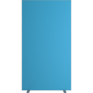 Trennwand easyScreen, HxT 1740 x 390 mm, blau, Breite 940 mm.
