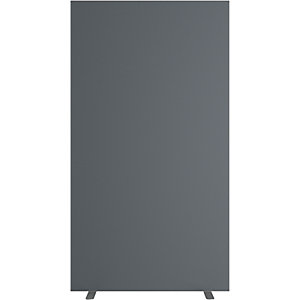 Trennwand easyScreen, HxT 1740 x 390 mm, anthrazit, Breite 940 mm.