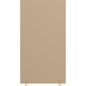Trennwand easyScreen, HxT 1740 x 390 mm, sand, Breite 940 mm.