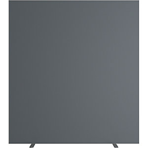 Trennwand easyScreen, HxT 1740 x 390 mm, anthrazit, Breite 1600 mm.