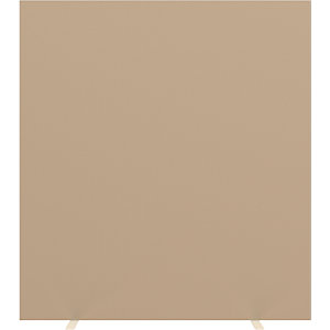 Trennwand easyScreen, HxT 1740 x 390 mm, sand, Breite 1600 mm.