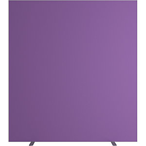 Trennwand easyScreen, HxT 1740 x 390 mm, lila, Breite 1600 mm.