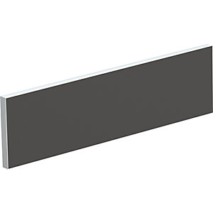 Tischtrennwand für Teamschreibtische, Breite 1200 mm, Bezug anthrazit.