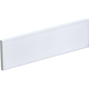 Tischtrennwand für Teamschreibtische, Breite 1200 mm, Bezug weiß.