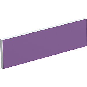 Tischtrennwand für Teamschreibtische, Breite 1200 mm, Bezug lila.