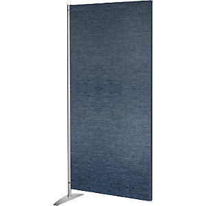 Stellwandsystem, HxBxT 1750 x 800 x 450 mm, Textil-Element, blau.