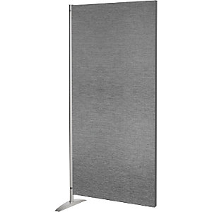 Stellwandsystem, HxBxT 1750 x 800 x 450 mm, Textil-Element, grau.