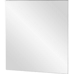 Wandspiegel, HxBxT 389 x 389 x 9 mm, Edelstahl, poliert.