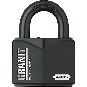 Vorhängeschloss GRANIT™, Stahl, 37/55 B/SB, VE 2 Stk, schwarz.