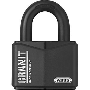 Vorhängeschloss GRANIT™, Stahl, 37RK/70 B/DFNLI, schwarz.