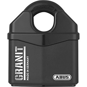 Vorhängeschloss GRANIT™, Stahl, 37RK/80 B/DFNLI, schwarz.
