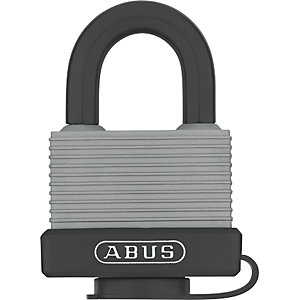 Vorhängeschloss, Messing, 70/45 Lock-Tag, VE 6 Stk, schwarz.