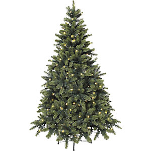 Tannenbaum mit LEDs, inklusive Ständer, Höhe 120 cm, 150 LEDs.