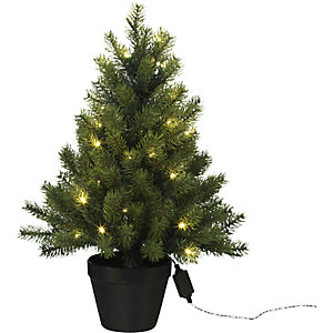 Tannenbaum im Topf mit LEDs, mit 50 Lichtern, 230 V, Höhe 60 cm.
