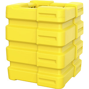 Säulenschutz X-Protect, HxBxL 330 x 900 x 330 mm, zinkgelb RAL 1018.