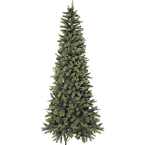 Tannenbaum schlank, PVC-frei, inklusive Ständer, Gesamthöhe 1800 mm.