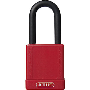 Vorhängeschloss, Lock out, Aluminium, 74/40, VE 6 Stk, rot.