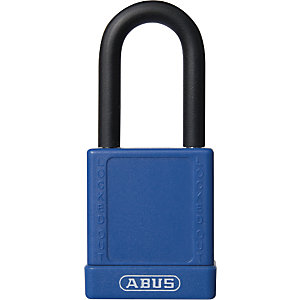 Vorhängeschloss, Lock out, Aluminium, 74/40, VE 6 Stk, blau.