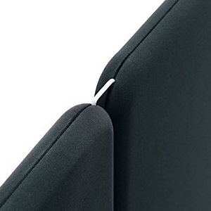 Verbindungselement für Akustik-Trennwandsystem Softline, HxB 50 x 4 mm, 2-Wege, grau.