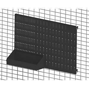 Universalbox QUICK ON, LxBxH 293 x 100 x 99 mm, tiefschwarz.